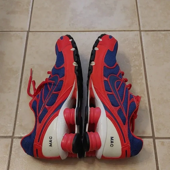VTG Nike Shox ID Red And Blue Running Sneakers Men's Size 11